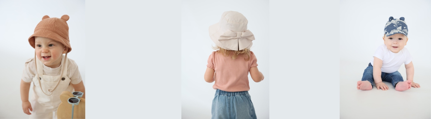 Літні дитячі кепки та панамки 