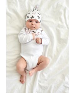 Шапочка і слинявчик для немовлят 1 one size (36-40)